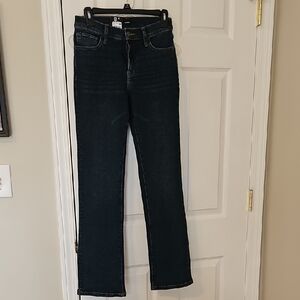 Express Women's Dark Wash Straight Leg Jeans